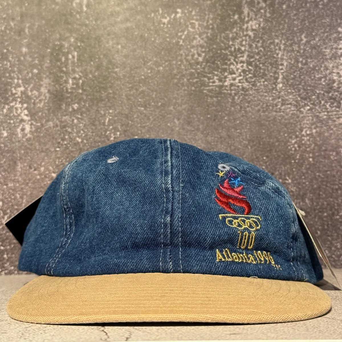 Starter 1996 Atlanta Olympics Denim Cap — Deadstock — NOSTOS Duluth GA