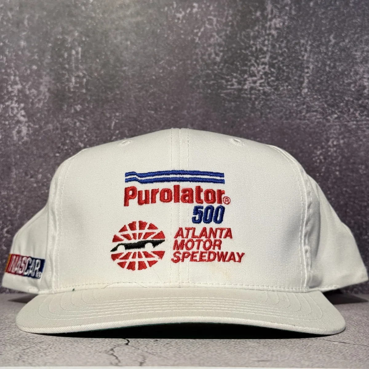 Purolator 500 Atlanta Motor Speedway NASCAR Cap — Very Good — NOSTOS Duluth GA