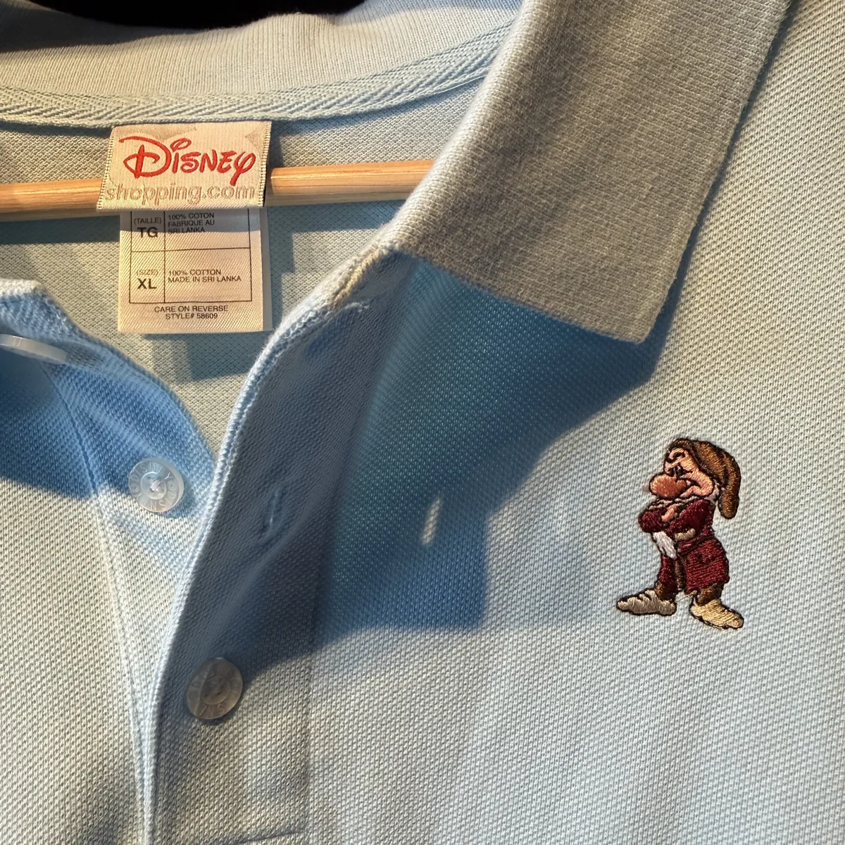 Disney Grumpy Embroidered Polo - Very Good - NOSTOS Duluth GA - view 2