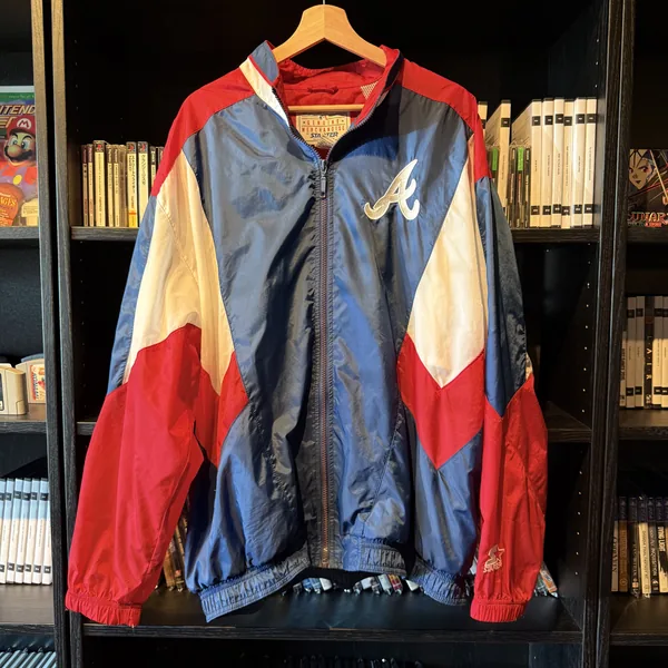 Starter Atlanta Braves Windbreaker - Very Good - NOSTOS Duluth GA