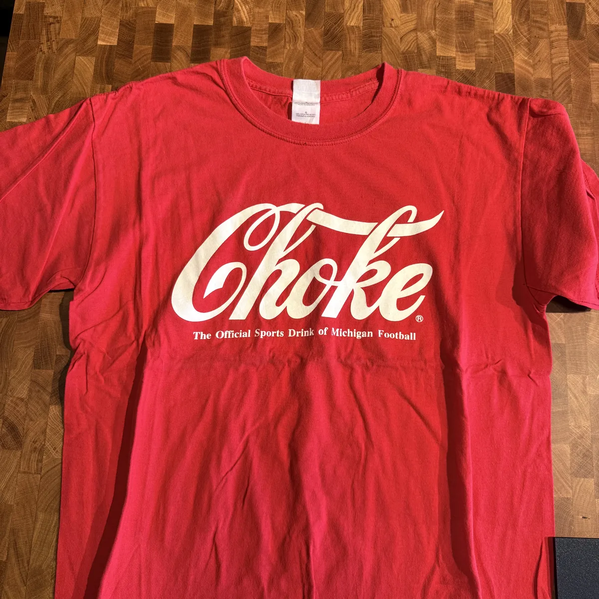 Choke Michigan Football Parody Tee - Good - NOSTOS Duluth GA