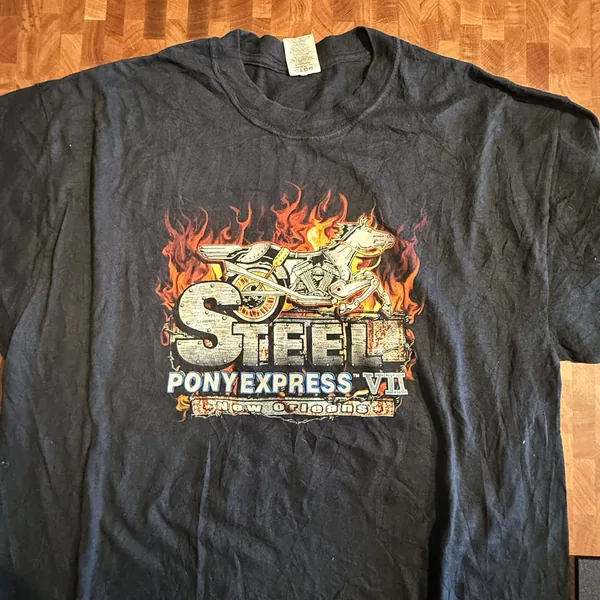 Steel Pony Express VII Biker Tee - Good - NOSTOS Duluth GA