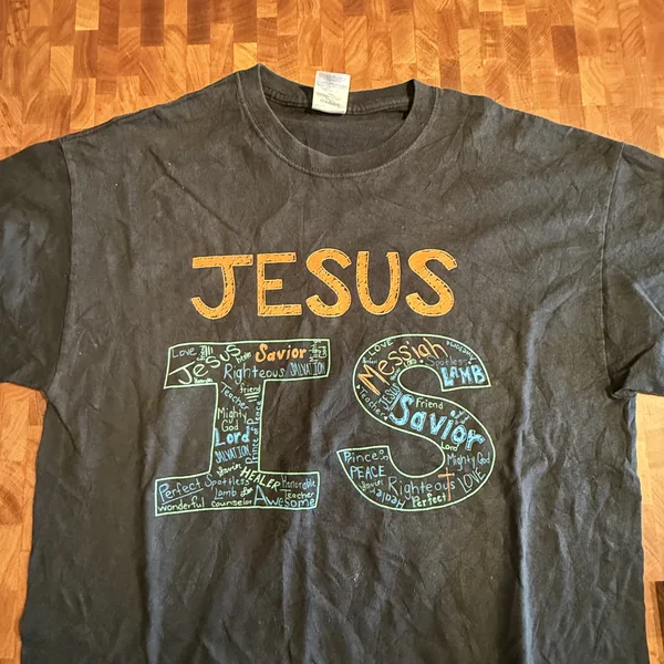 Jesus Is Lettering Tee - Good - NOSTOS Duluth GA