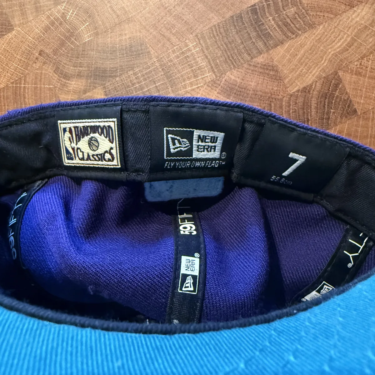Charlotte Hornets Hardwood Classics Fitted Cap - Very Good - NOSTOS Duluth GA - view 2