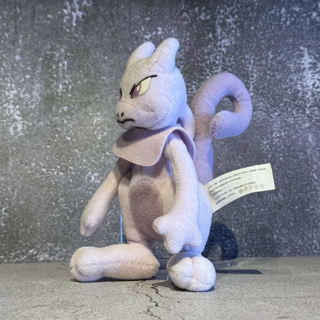 Mewtwo Plush (Hasbro, 1998) — Very Good — NOSTOS Duluth GA