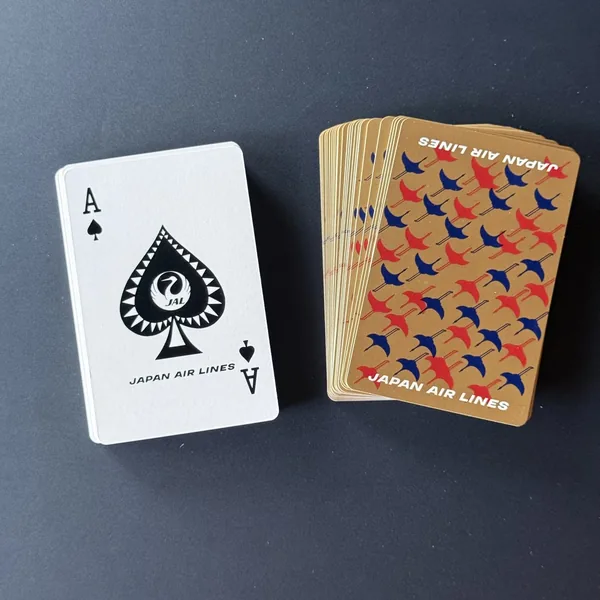 Japan Air Lines Playing Cards (Nintendo-made, 1970s) - Very Good - NOSTOS Duluth GA