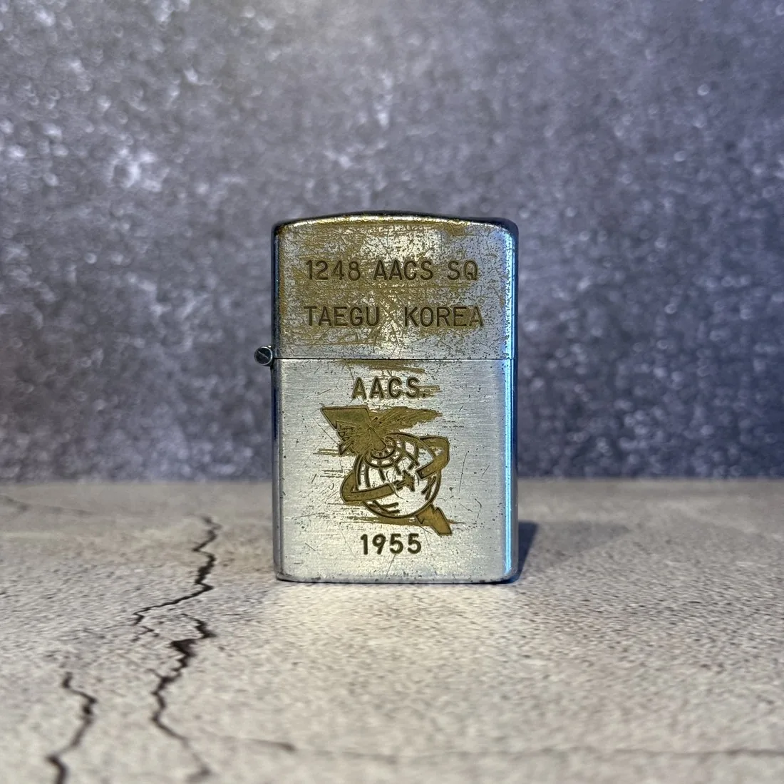 Longines Lighter, AACS Korea 1955 (For Restoration) — For Restoration — NOSTOS Duluth GA