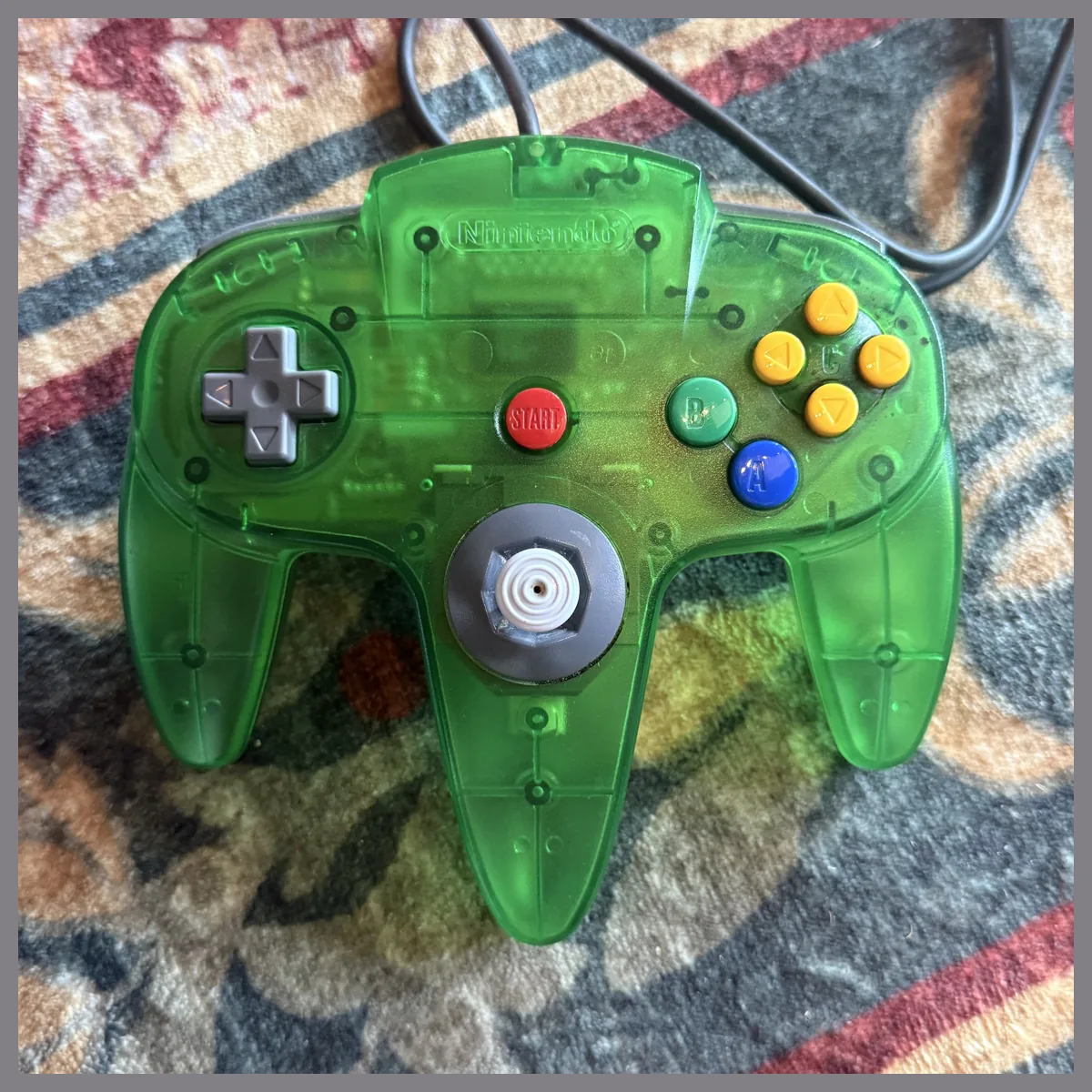 Jungle Green Controller - Nintendo 64 (N64) - Loose - NOSTOS Duluth GA