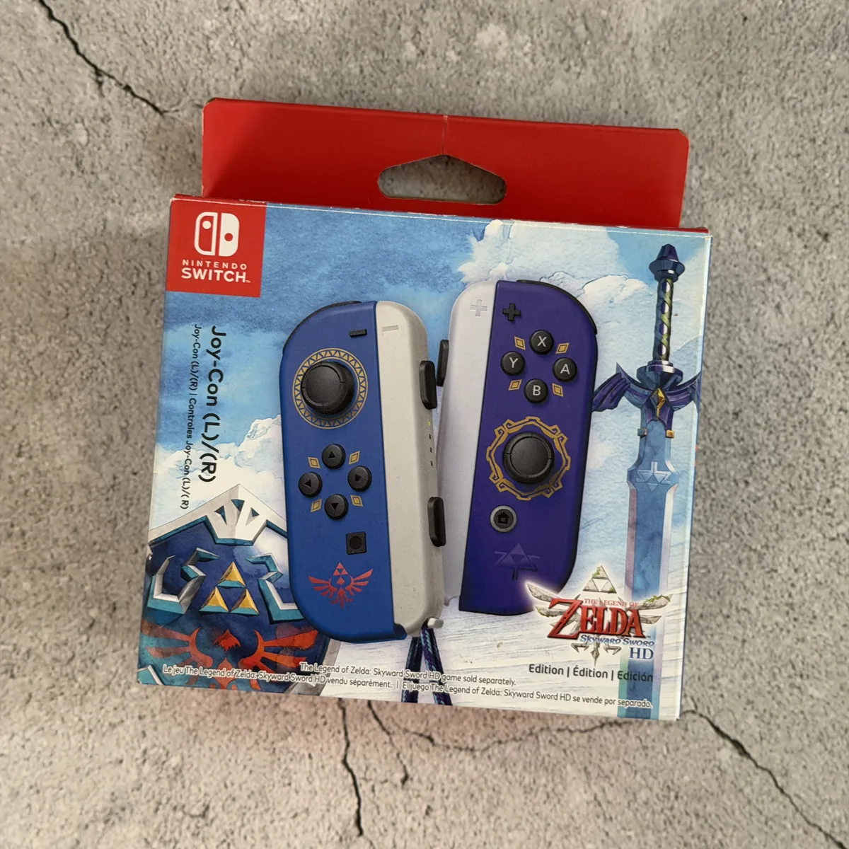 Joy-Con Pair, Zelda Skyward Sword HD Edition - Nintendo Switch - CIB (Complete In Box) - NOSTOS Duluth GA