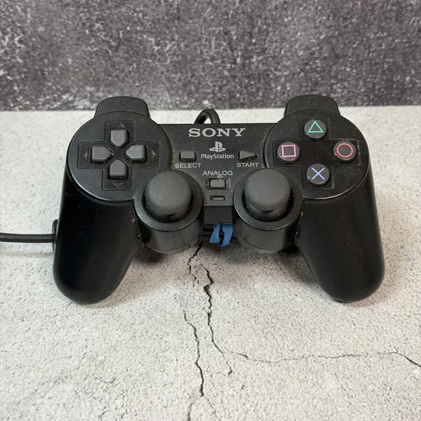DualShock 2 Controller (Black) - PlayStation 2 (PS2) - Loose - NOSTOS Duluth GA