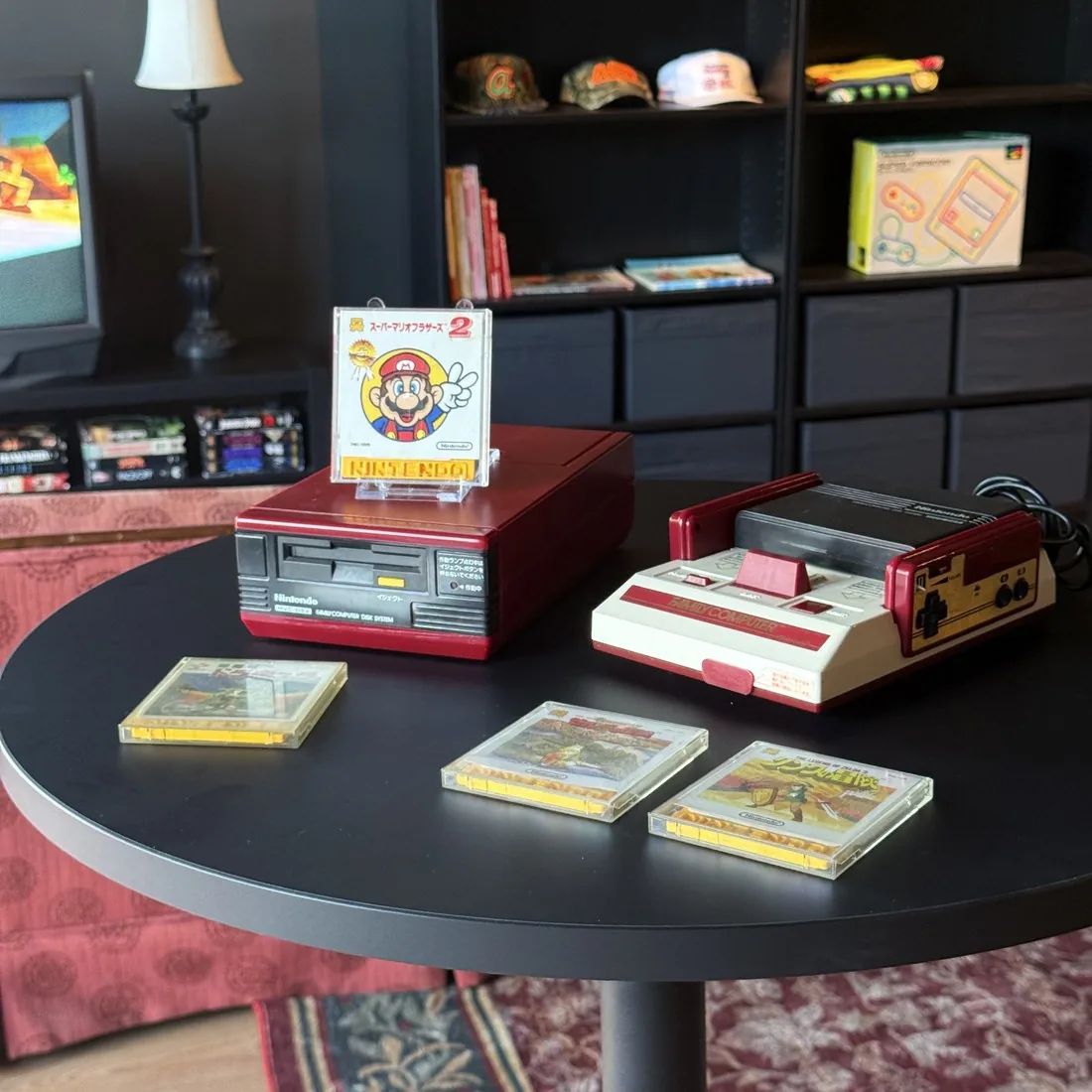 Famicom + Disk System Bundle (4 Games Included) — Very Good — NOSTOS Duluth GA