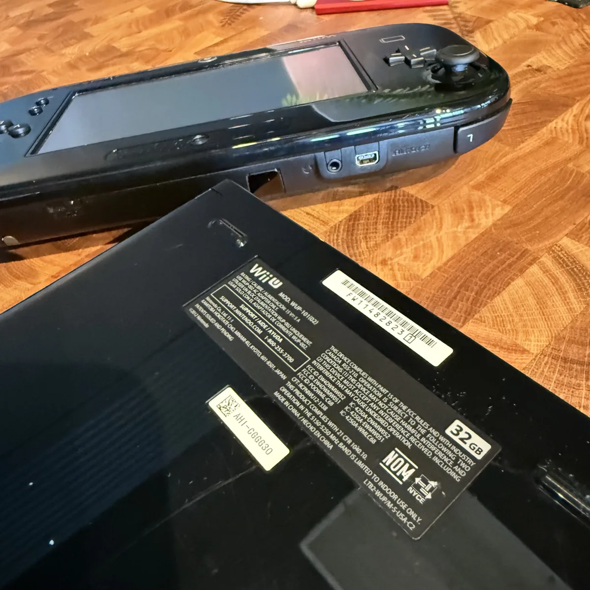 Nintendo Wii U Console (Black, 32GB Deluxe) - Nintendo Wii U - Loose - NOSTOS Duluth GA - view 2