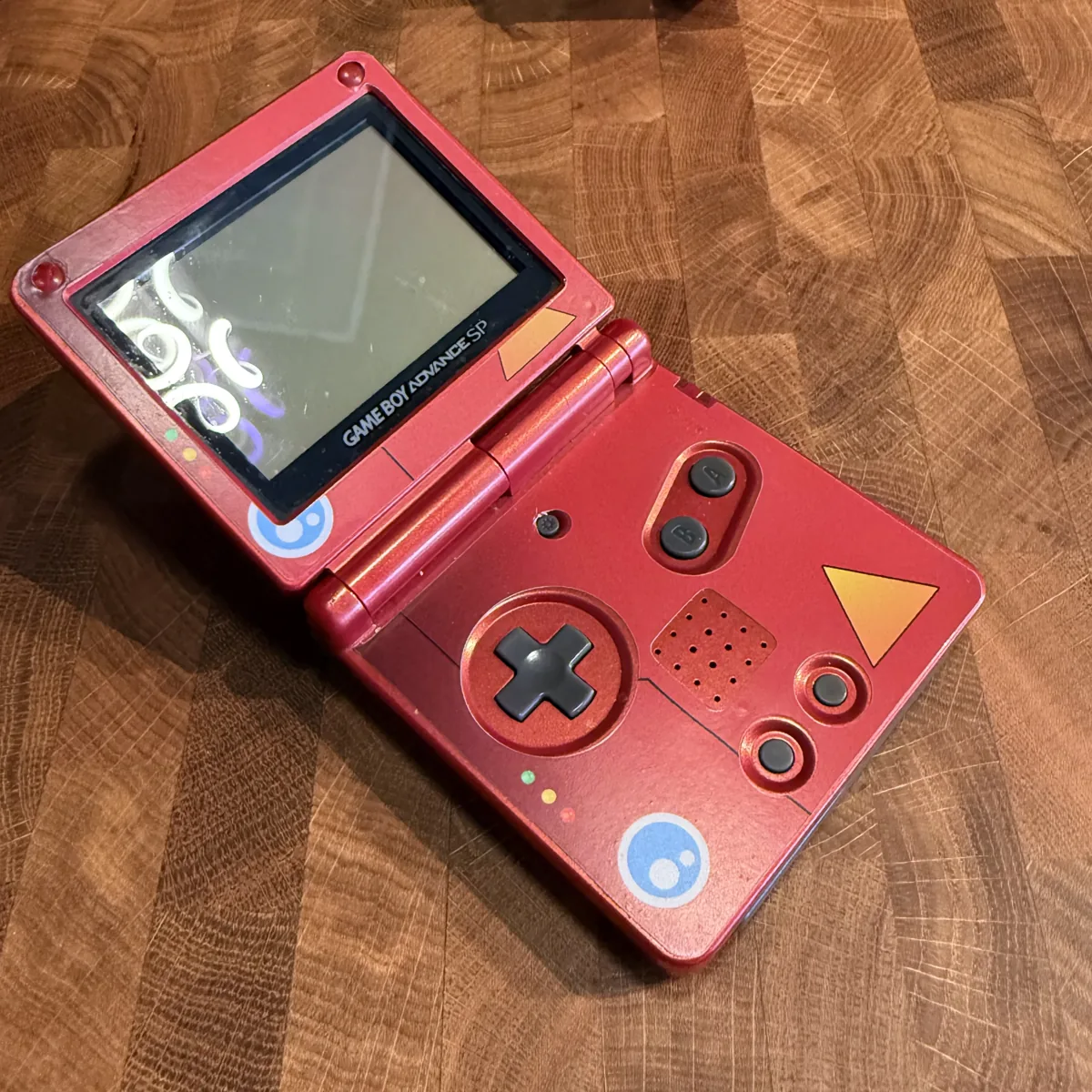Game Boy Advance SP (Red, AGS-001) - Game Boy Advance - Loose - NOSTOS Duluth GA