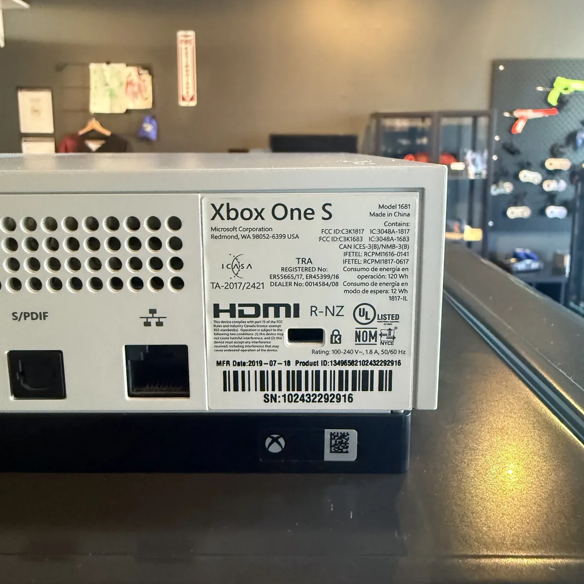 Xbox One S Console (1TB, White) - Xbox One - Loose - NOSTOS Duluth GA - view 2