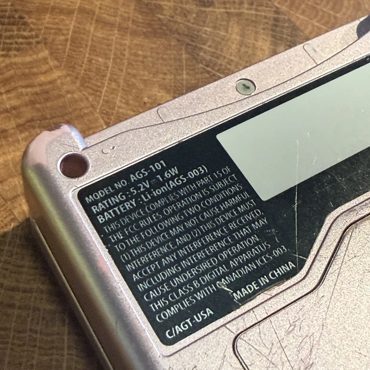 Game Boy Advance SP (Pearl Pink, AGS-101) - Game Boy Advance - Loose - NOSTOS Duluth GA - view 2