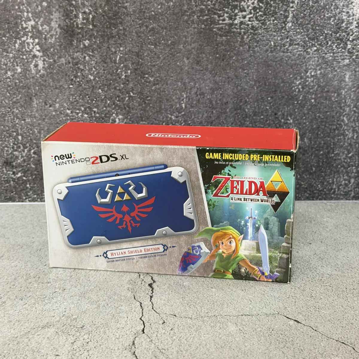 New Nintendo 2DS XL Hylian Shield Edition - Nintendo 3DS - CIB (Complete In Box) - NOSTOS Duluth GA