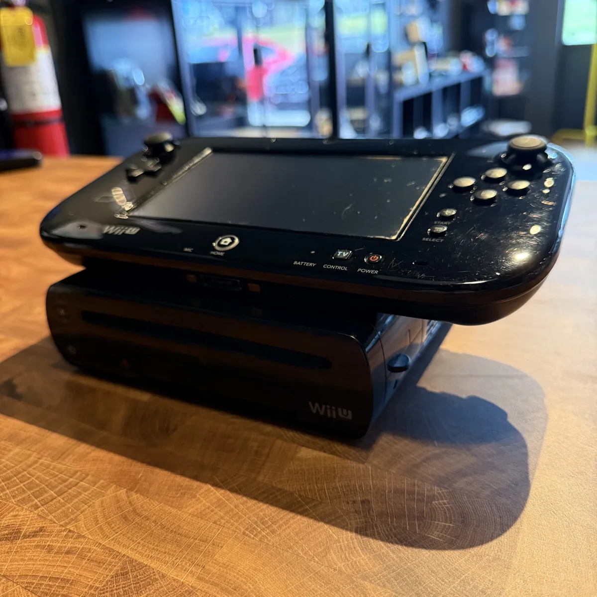 Nintendo Wii U Console (Black, 32GB Deluxe) - Nintendo Wii U - Loose - NOSTOS Duluth GA