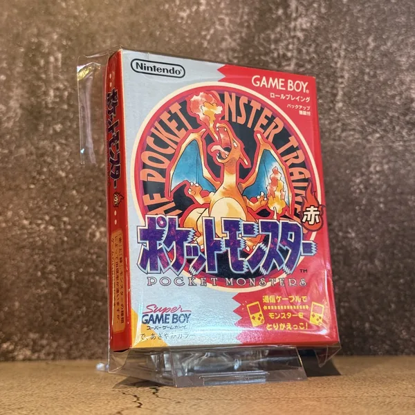 Pokemon Red (Japanese, Game Boy) - CIB (Complete In Box) - NOSTOS Duluth GA