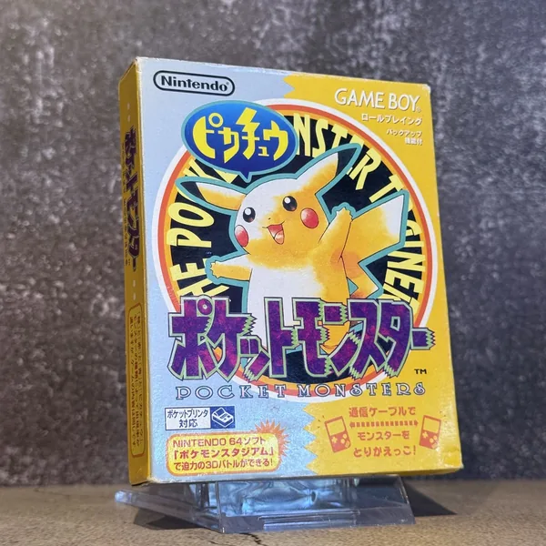 Pokemon Yellow (Japanese, Game Boy) - CIB (Complete In Box) - NOSTOS Duluth GA