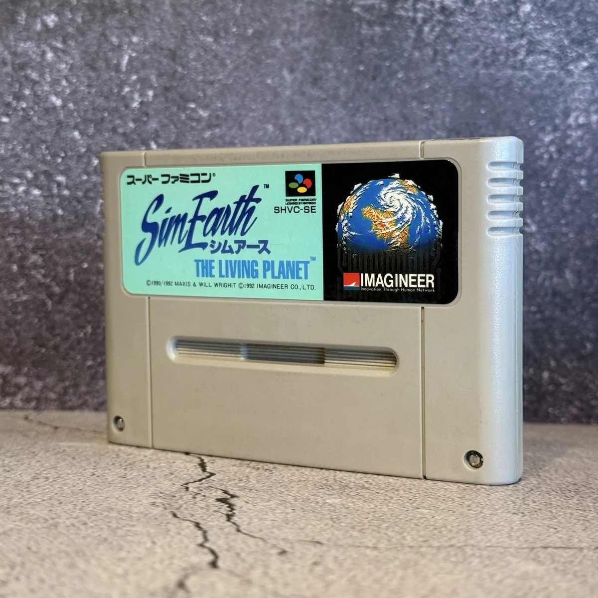 SimEarth: The Living Planet (Japanese, Super Famicom) — Loose — NOSTOS Duluth GA