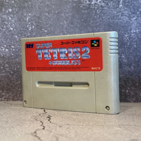 Super Tetris 2 + Bombliss (Japanese, Super Famicom) - Loose - NOSTOS Duluth GA