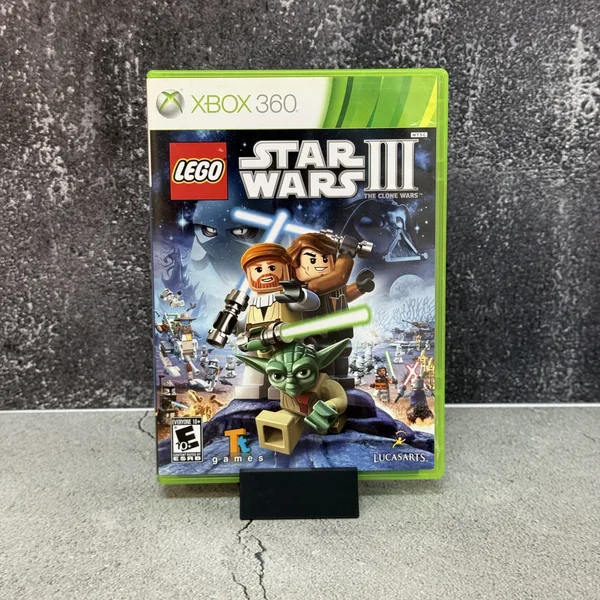 LEGO Star Wars III: The Clone Wars - Xbox 360 - CIB (Complete In Box) - NOSTOS Duluth GA