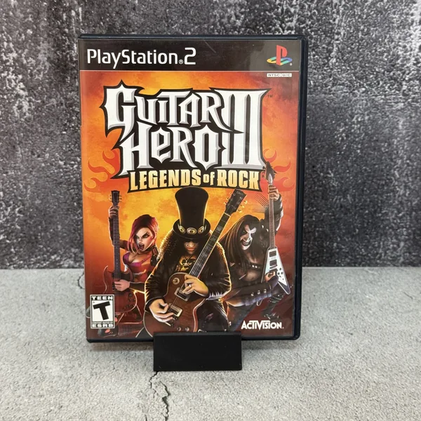 Guitar Hero III: Legends of Rock - PlayStation 2 - CIB (Complete In Box) - NOSTOS Duluth GA