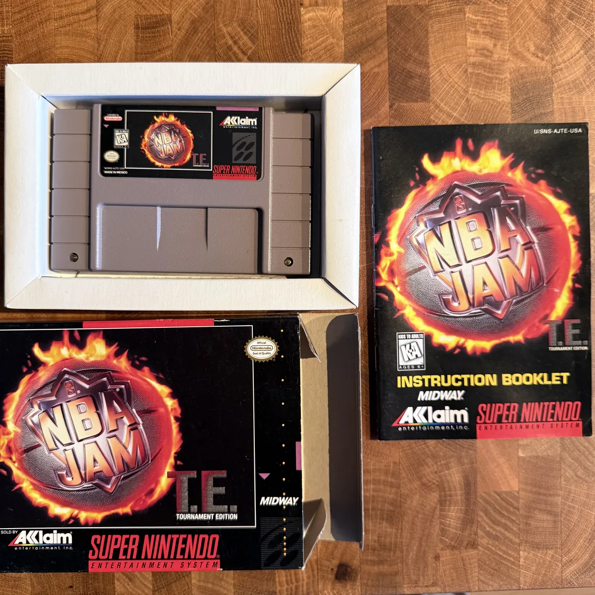 NBA Jam Tournament Edition - Super Nintendo Entertainment System (SNES) - CIB (Complete In Box) - NOSTOS Duluth GA - view 2
