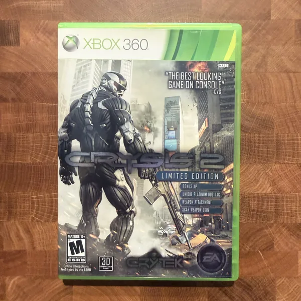 Crysis 2 (Limited Edition) - Xbox 360 - CIB (Complete In Box) - NOSTOS Duluth GA
