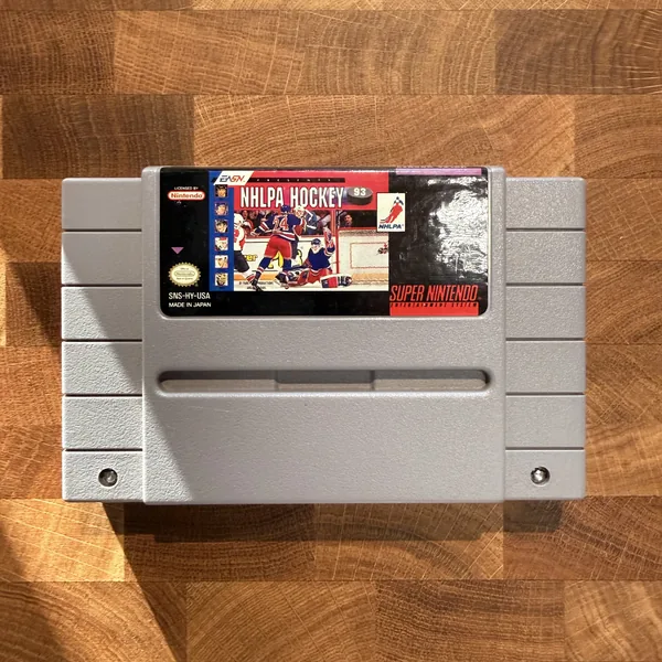 NHLPA Hockey '93 - Super Nintendo Entertainment System (SNES) - Loose - NOSTOS Duluth GA