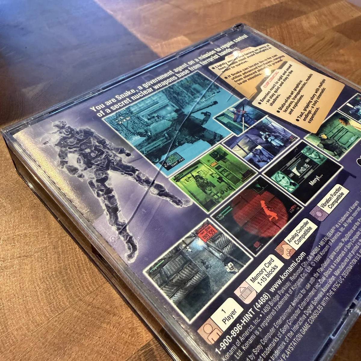 Metal Gear Solid - PlayStation 1 (PS1) - CIB (Complete In Box) - NOSTOS Duluth GA - view 2