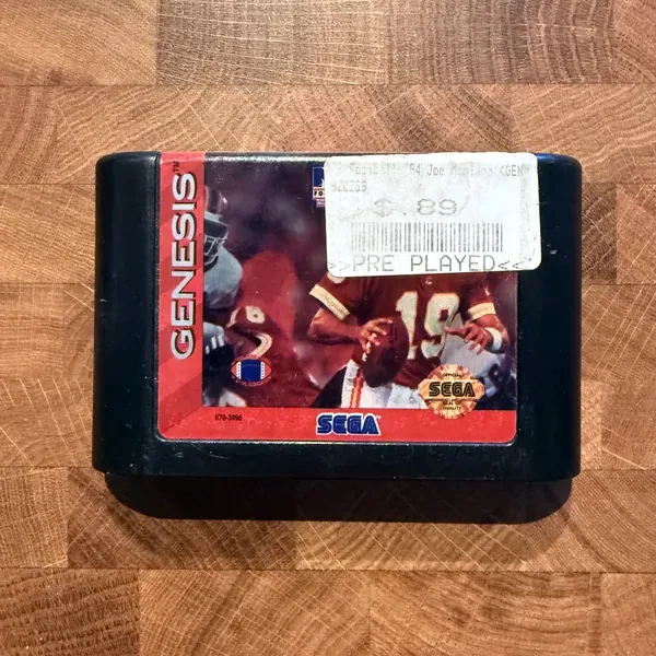 NFL Football '94 Starring Joe Montana - Sega Genesis - Loose - NOSTOS Duluth GA