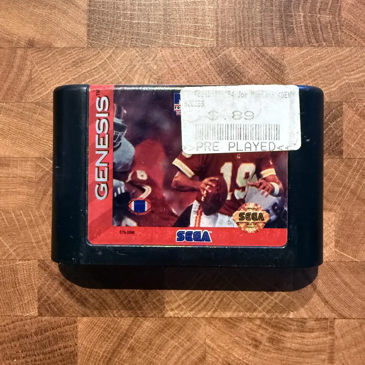 NFL Football '94 Starring Joe Montana - Sega Genesis - Loose - NOSTOS Duluth GA