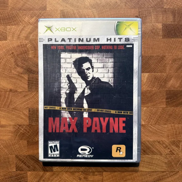Max Payne (Platinum Hits) - Xbox - CIB (Complete In Box) - NOSTOS Duluth GA