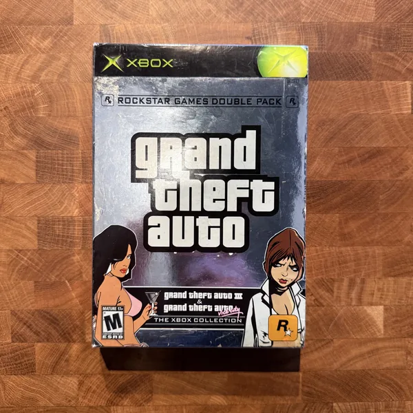 Grand Theft Auto Double Pack - Xbox - CIB (Complete In Box) - NOSTOS Duluth GA