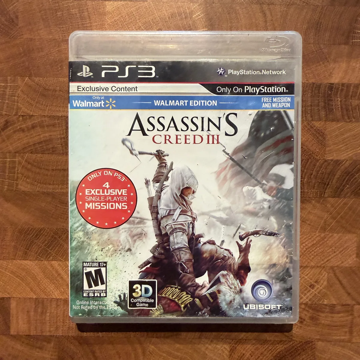 Assassin's Creed III (Walmart Edition) - PlayStation 3 - CIB (Complete In Box) - NOSTOS Duluth GA