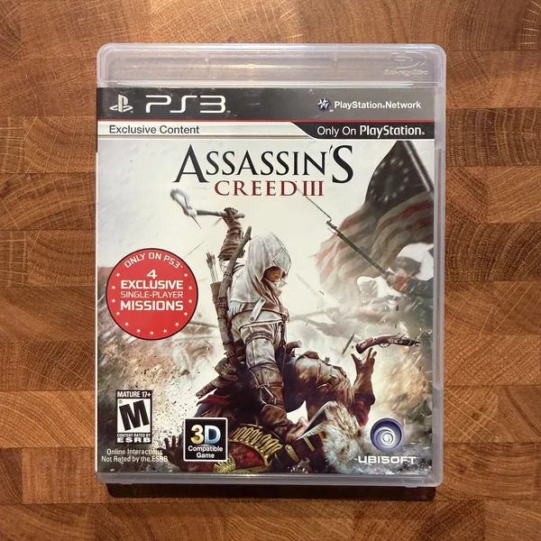 Assassin's Creed III - PlayStation 3 - CIB (Complete In Box) - NOSTOS Duluth GA
